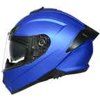 SMK Full Face Helmet Typhoon Solid Falme Blue MA 500
