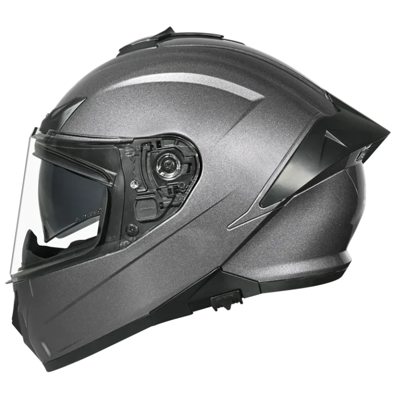 SMK Full Face Helmet Typhoon Solid Titanium GLDA 600