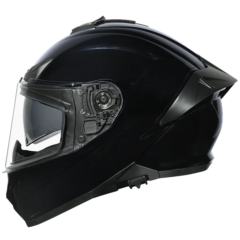 SMK Full Face Helmet Typhoon Solid Black GL 200
