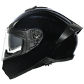 SMK Full Face Helmet Typhoon Solid Black GL 200