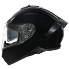SMK Full Face Helmet Typhoon Solid Black GL 200