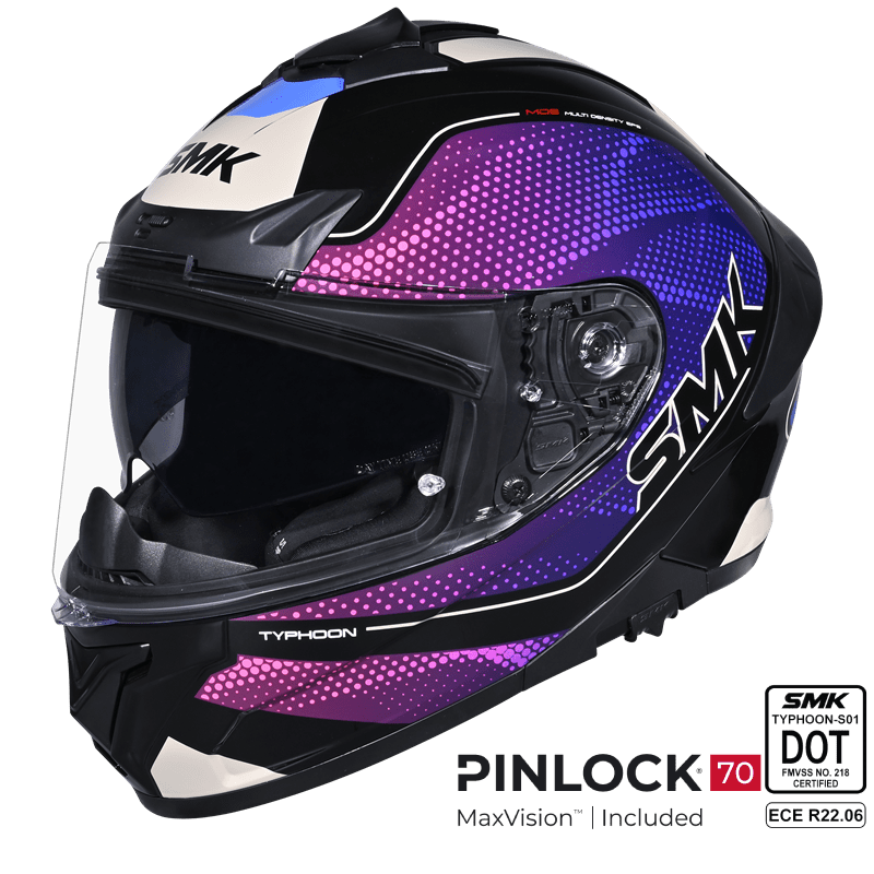 SMK Full Face Helmet Typhoon Mystic Purple GL 295