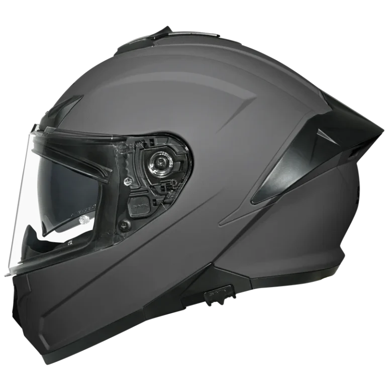 SMK Full Face Helmet Typhoon Solid Matt Nardo Grey MA 600