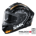 SMK Full Face Helmet Typhoon Reptile Black/Orange GL 267