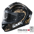 SMK Full Face Helmet Typhoon Reptile Black/Gold GL 277
