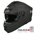 SMK Full Face Helmet Typhoon Solid Matt Black MA 200