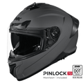 SMK Full Face Helmet Typhoon Solid Matt Nardo Grey MA 600