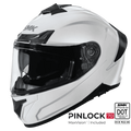 SMK Full Face Helmet Typhoon Solid White GL 100