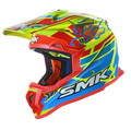 SMK Off Road Helmet Allterra Tribou Red/Blue GL 453