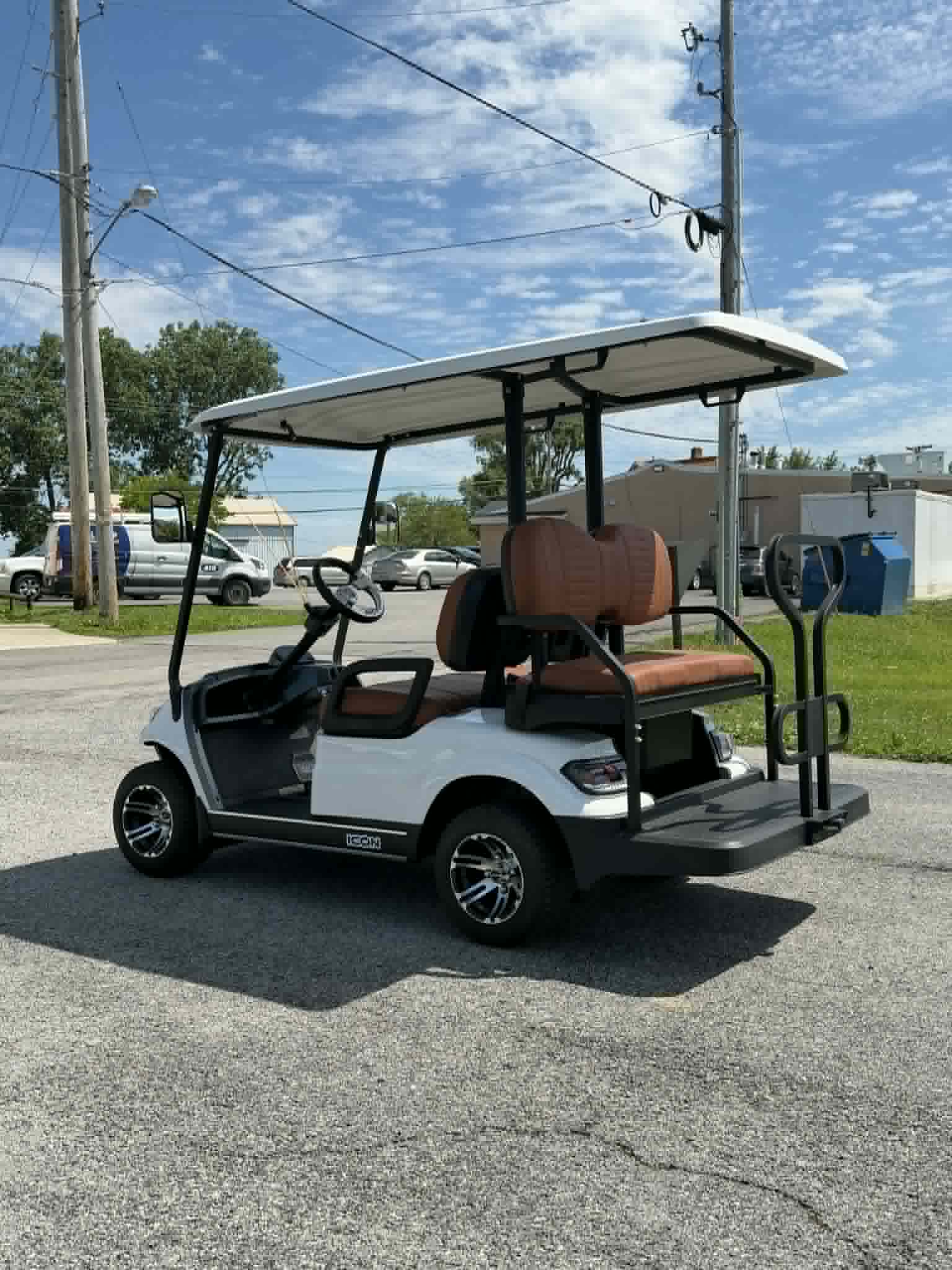 2025 ICON G40 Gas Golf Cart White